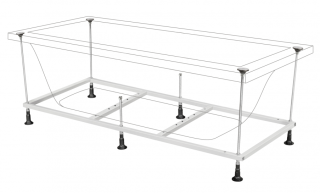 Акриловая ванна Berges Nelu с каркасом 180x80см белый 050024